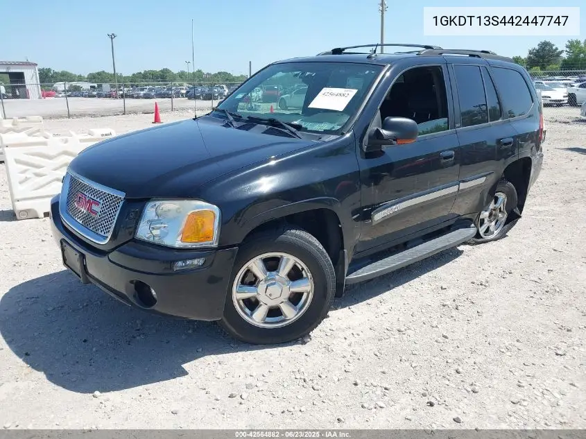 2004 GMC Envoy Slt VIN: 1GKDT13S442447747 Lot: 42564882