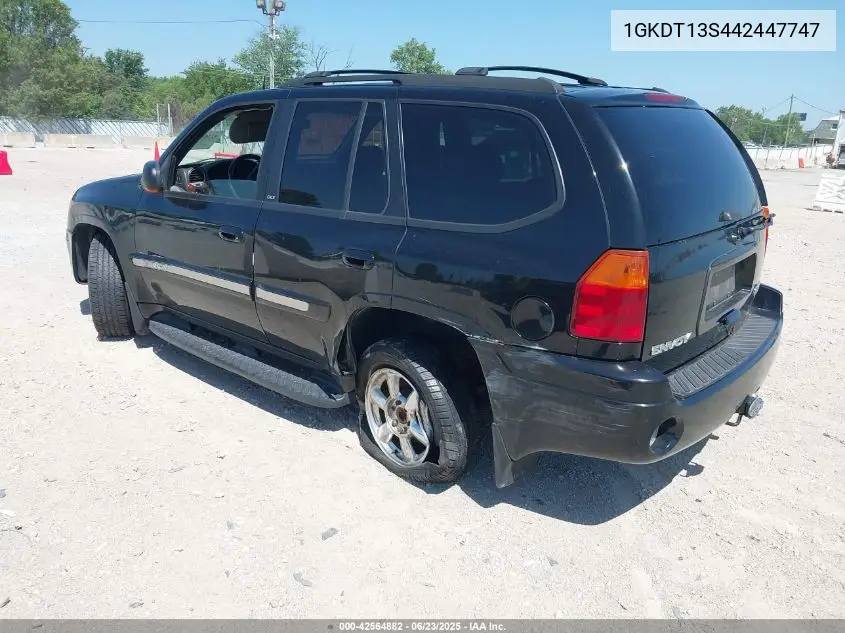 2004 GMC Envoy Slt VIN: 1GKDT13S442447747 Lot: 42564882
