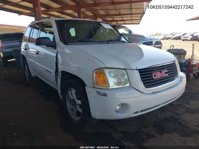 2004 GMC Envoy Sle VIN: 1GKDS13S442217242 Lot: 42573887