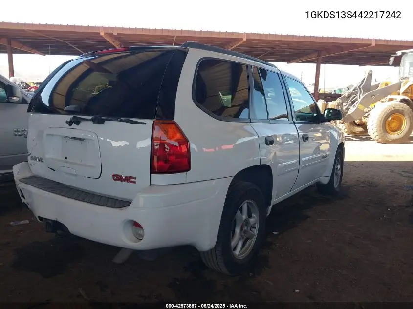 2004 GMC Envoy Sle VIN: 1GKDS13S442217242 Lot: 42573887