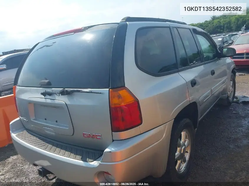 2004 GMC Envoy Sle VIN: 1GKDT13S542352582 Lot: 42610852