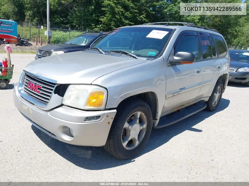 2004 GMC Envoy Slt VIN: 1GKDT13S942289566 Lot: 42786134