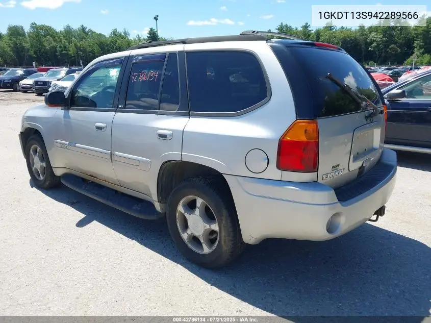 2004 GMC Envoy Slt VIN: 1GKDT13S942289566 Lot: 42786134