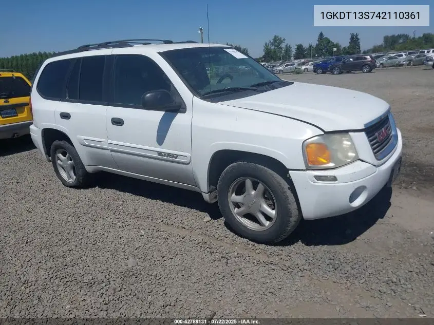 2004 GMC Envoy Sle VIN: 1GKDT13S742110361 Lot: 42789131
