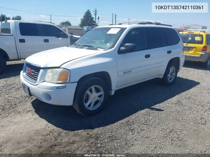 2004 GMC Envoy Sle VIN: 1GKDT13S742110361 Lot: 42789131