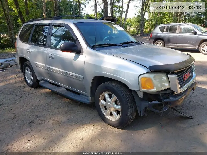2004 GMC Envoy Slt VIN: 1GKDT13S342133748 Lot: 42792443