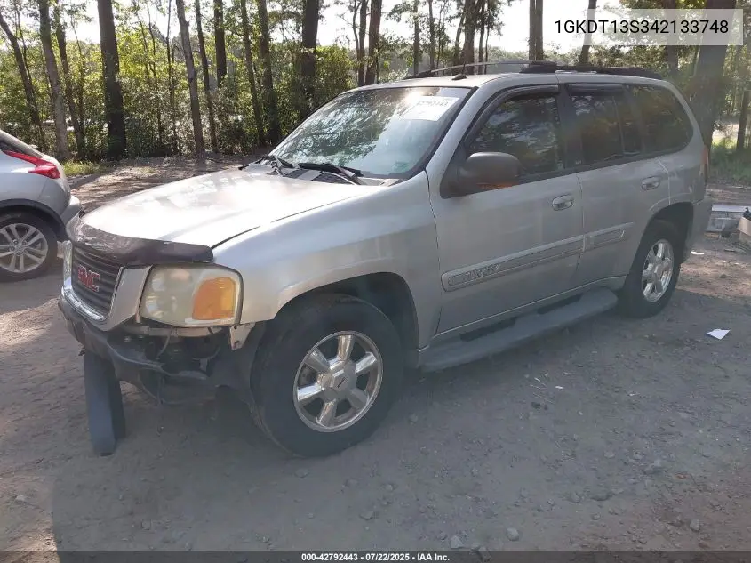 2004 GMC Envoy Slt VIN: 1GKDT13S342133748 Lot: 42792443