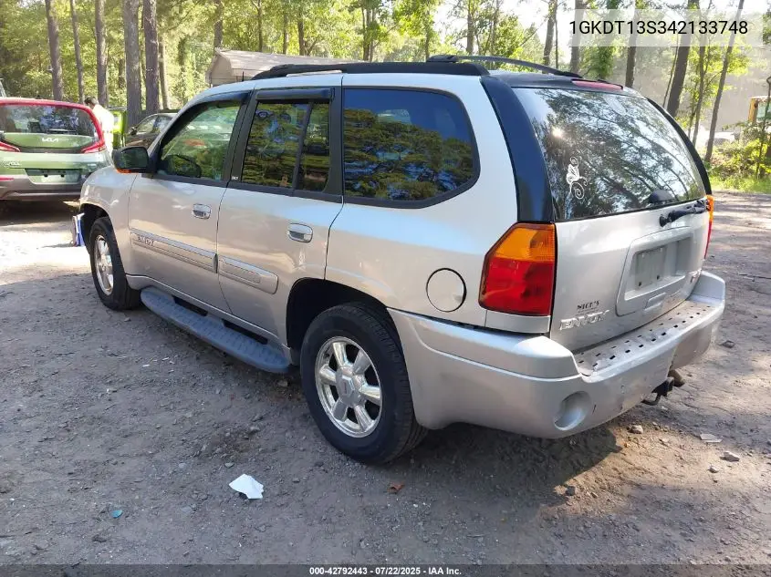 2004 GMC Envoy Slt VIN: 1GKDT13S342133748 Lot: 42792443