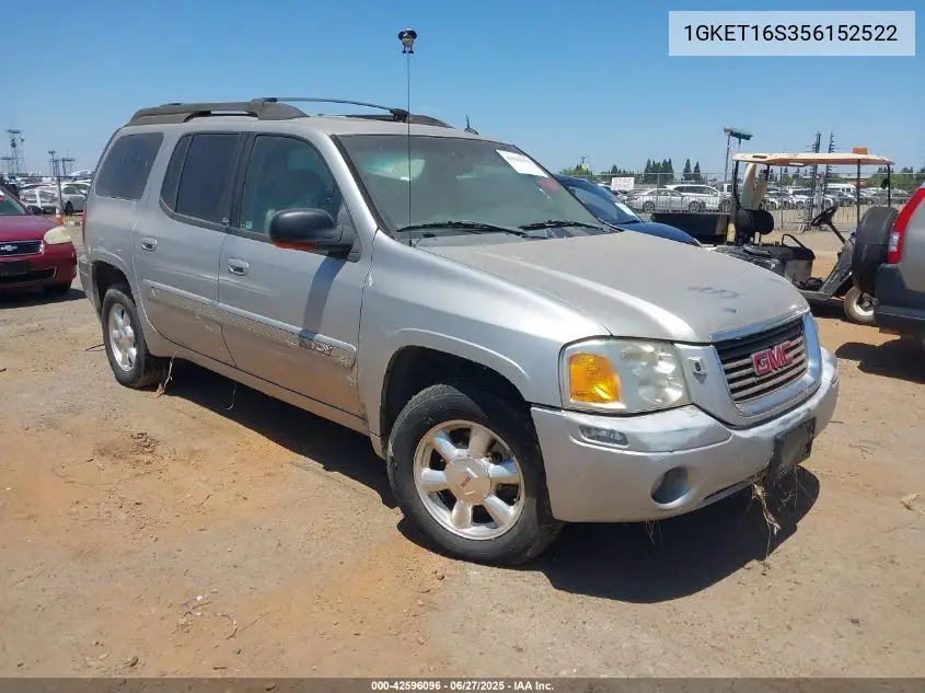 2005 GMC Envoy Xl Slt VIN: 1GKET16S356152522 Lot: 42596096
