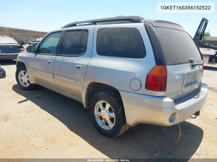 2005 GMC Envoy Xl Slt VIN: 1GKET16S356152522 Lot: 42596096