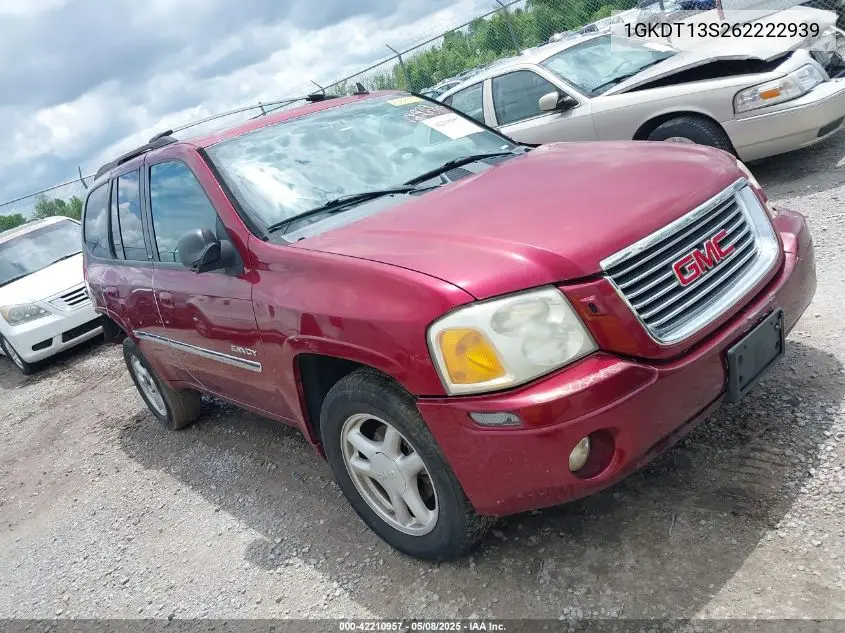 2006 GMC Envoy Slt VIN: 1GKDT13S262222939 Lot: 42210957