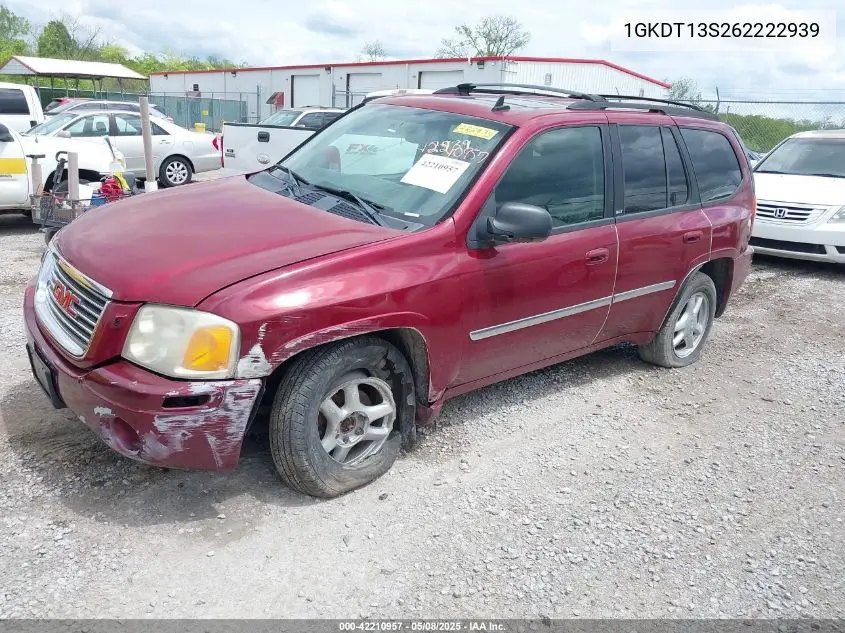 2006 GMC Envoy Slt VIN: 1GKDT13S262222939 Lot: 42210957