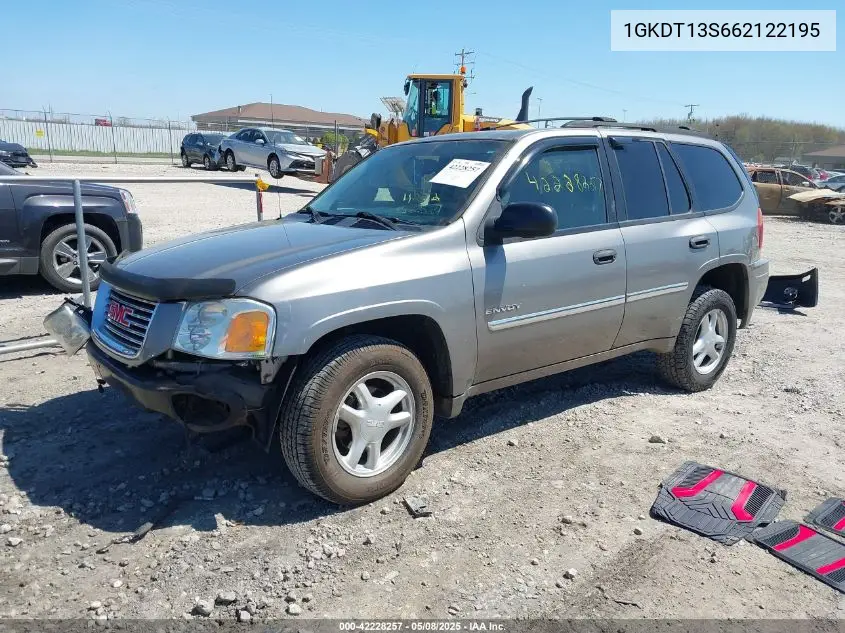 2006 GMC Envoy Sle VIN: 1GKDT13S662122195 Lot: 42228257
