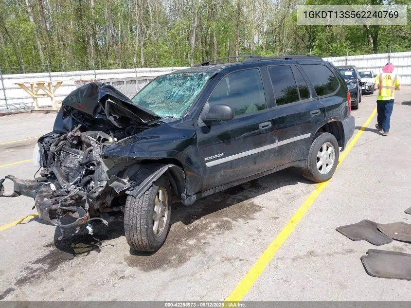 2006 GMC Envoy Sle VIN: 1GKDT13S562240769 Lot: 42255973