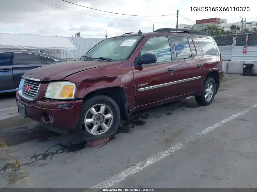 2006 GMC Envoy Xl Sle VIN: 1GKES16SX66110370 Lot: 42257197