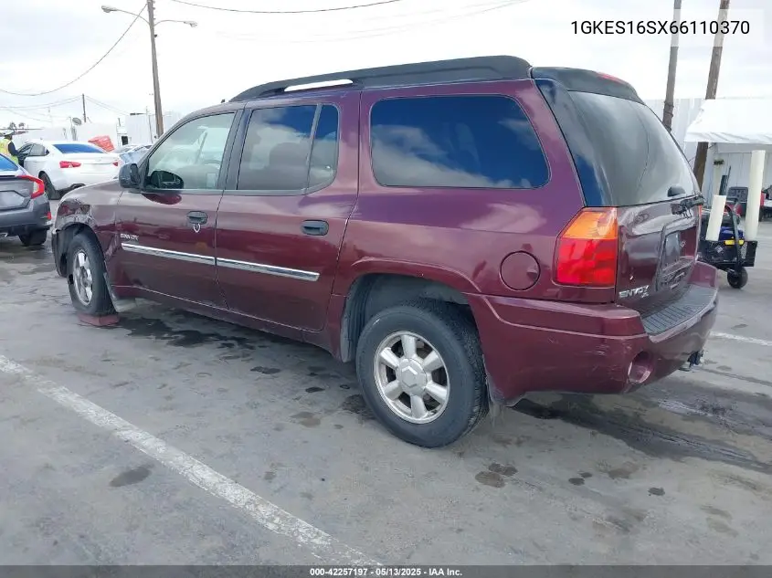 2006 GMC Envoy Xl Sle VIN: 1GKES16SX66110370 Lot: 42257197