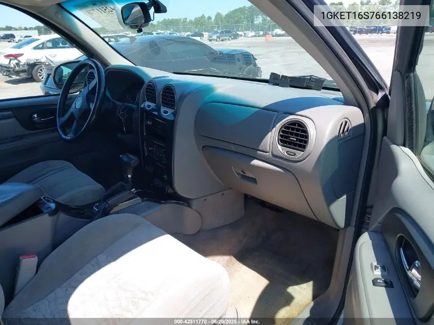 2006 GMC Envoy Xl Sle VIN: 1GKET16S766138219 Lot: 42511770