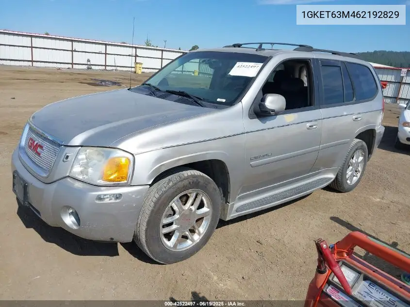 2006 GMC Envoy Denali VIN: 1GKET63M462192829 Lot: 42522497