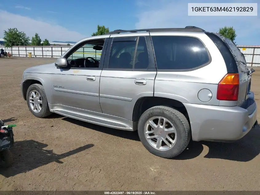 2006 GMC Envoy Denali VIN: 1GKET63M462192829 Lot: 42522497