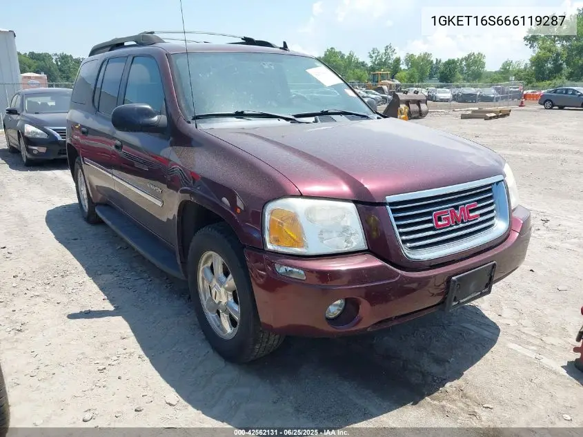 2006 GMC Envoy Xl Sle VIN: 1GKET16S666119287 Lot: 42562131