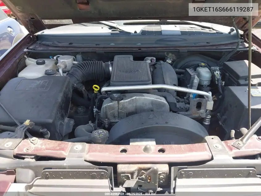 2006 GMC Envoy Xl Sle VIN: 1GKET16S666119287 Lot: 42562131