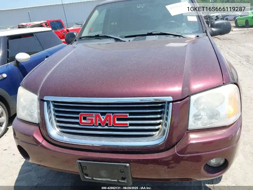 2006 GMC Envoy Xl Sle VIN: 1GKET16S666119287 Lot: 42562131