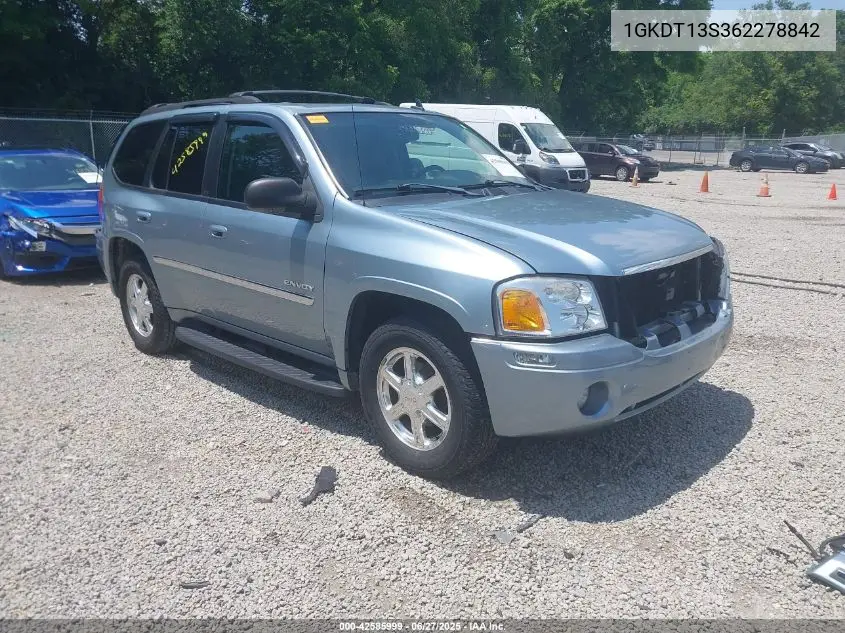 2006 GMC Envoy Slt VIN: 1GKDT13S362278842 Lot: 42585999