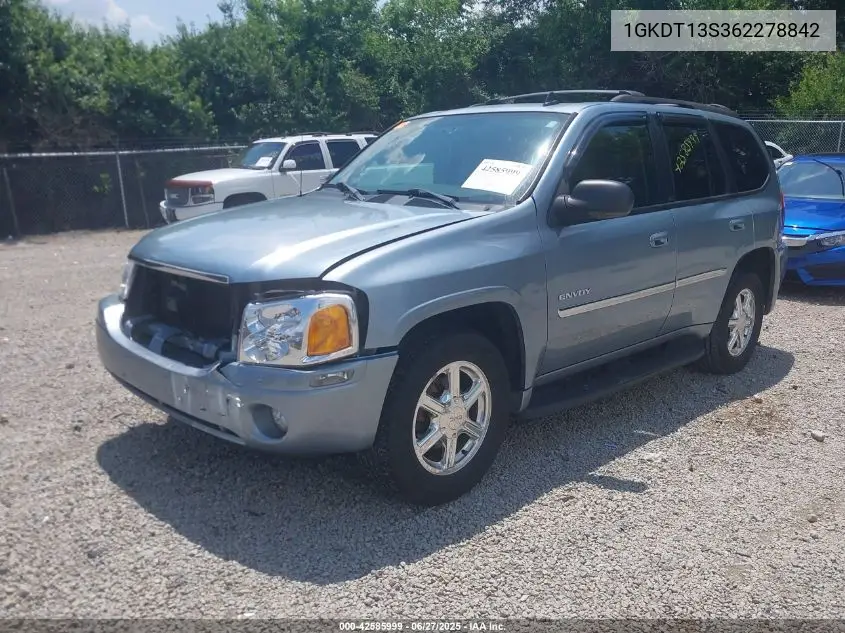 2006 GMC Envoy Slt VIN: 1GKDT13S362278842 Lot: 42585999