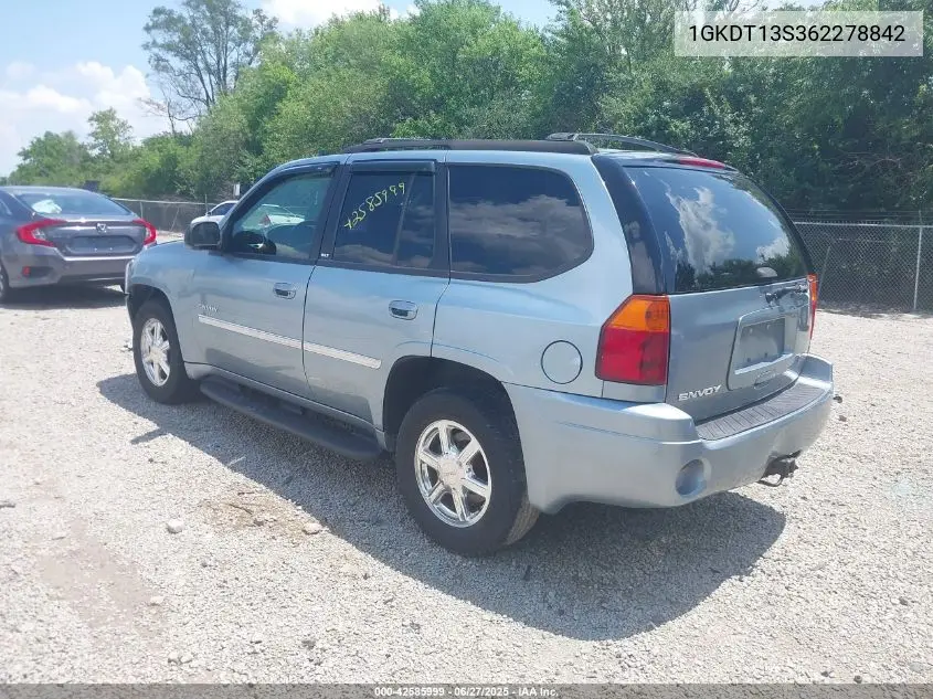 2006 GMC Envoy Slt VIN: 1GKDT13S362278842 Lot: 42585999