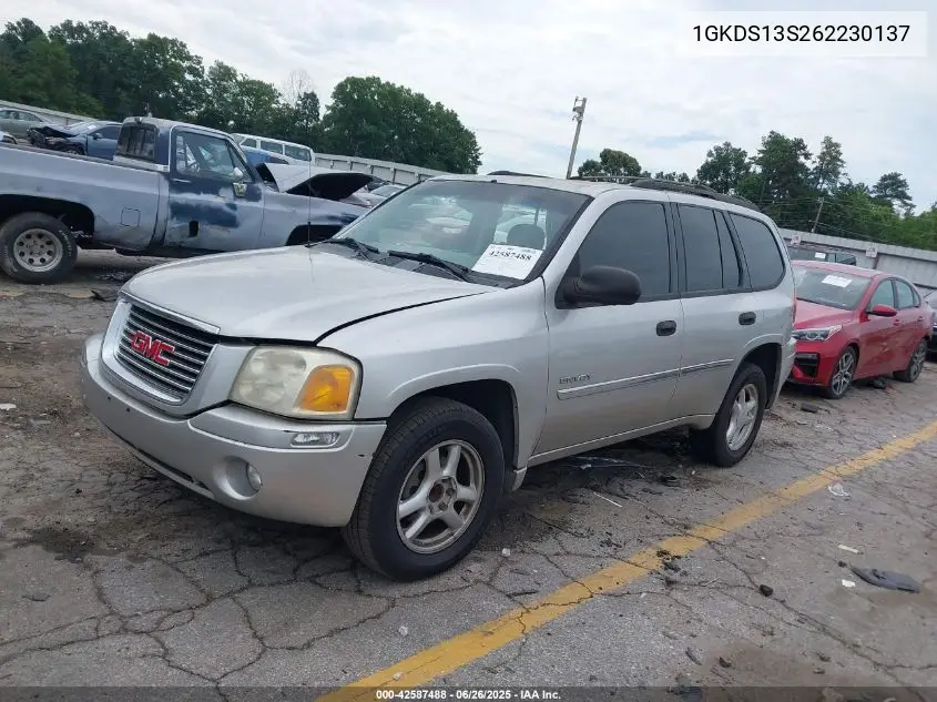 2006 GMC Envoy Sle VIN: 1GKDS13S262230137 Lot: 42587488