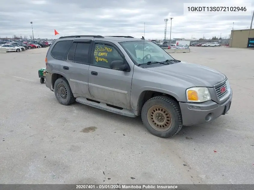 2007 GMC Envoy Sle VIN: 1GKDT13S072102946 Lot: 20207401