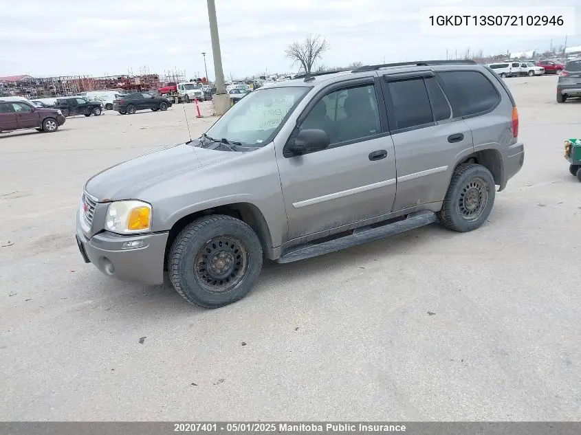 2007 GMC Envoy Sle VIN: 1GKDT13S072102946 Lot: 20207401