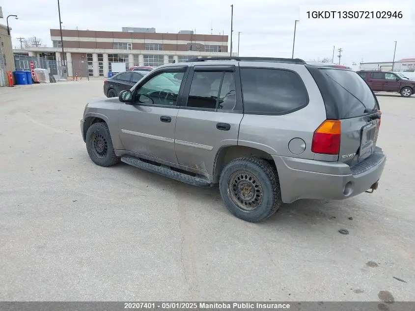 2007 GMC Envoy Sle VIN: 1GKDT13S072102946 Lot: 20207401