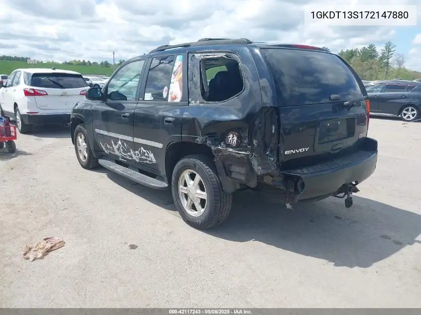 2007 GMC Envoy Slt VIN: 1GKDT13S172147880 Lot: 42117243