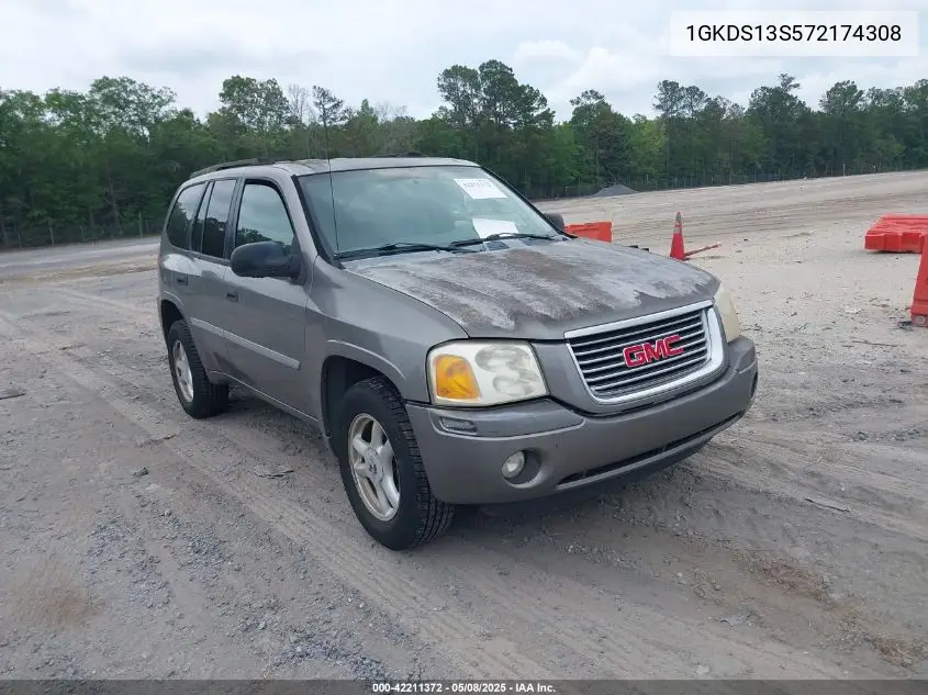 2007 GMC Envoy Sle VIN: 1GKDS13S572174308 Lot: 42211372
