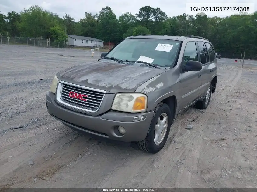 2007 GMC Envoy Sle VIN: 1GKDS13S572174308 Lot: 42211372