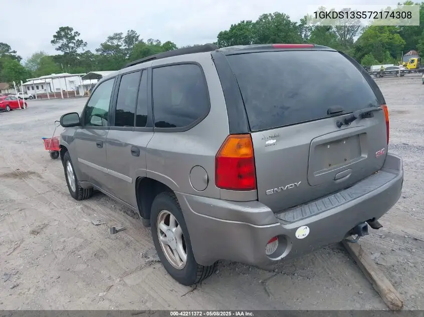 2007 GMC Envoy Sle VIN: 1GKDS13S572174308 Lot: 42211372