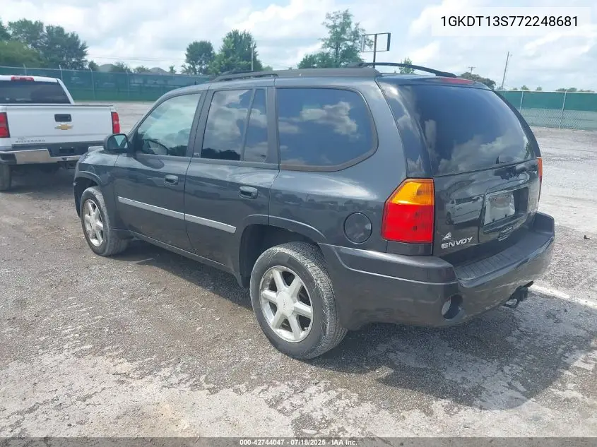 2007 GMC Envoy Slt VIN: 1GKDT13S772248681 Lot: 42744047