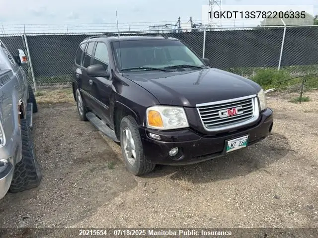 2008 GMC Envoy Sle VIN: 1GKDT13S782206335 Lot: 20215654