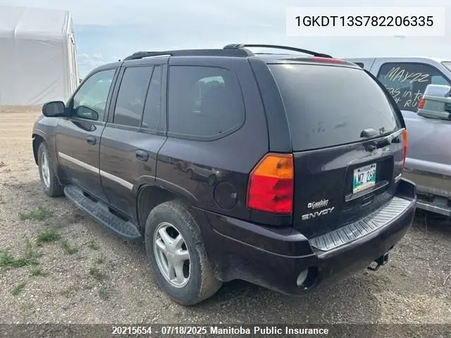 2008 GMC Envoy Sle VIN: 1GKDT13S782206335 Lot: 20215654