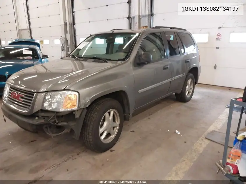 2008 GMC Envoy Sle VIN: 1GKDT13S082134197 Lot: 41936678