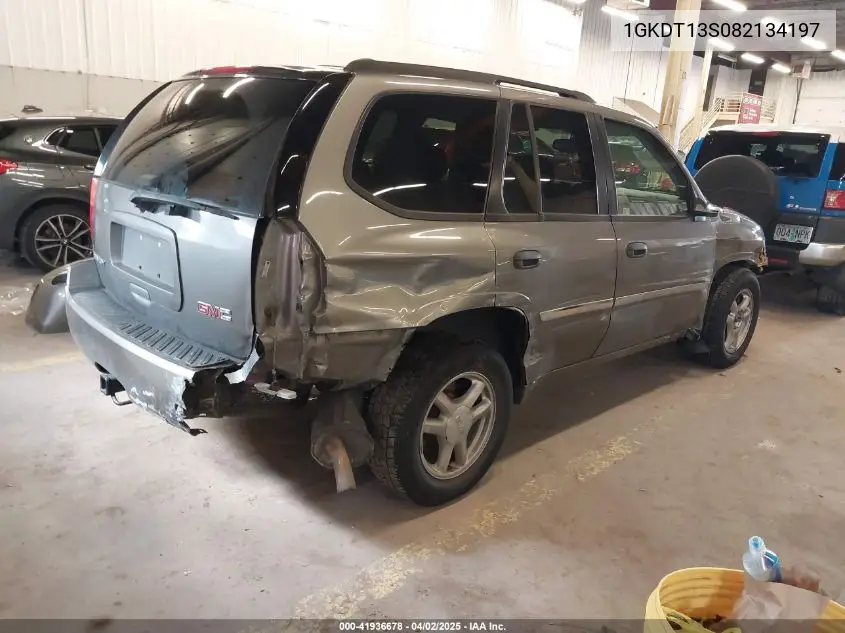 2008 GMC Envoy Sle VIN: 1GKDT13S082134197 Lot: 41936678