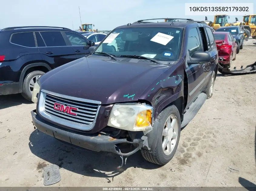 2008 GMC Envoy Slt VIN: 1GKDS13S582179302 Lot: 42189088