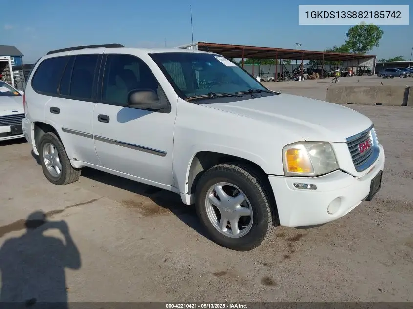 2008 GMC Envoy Sle VIN: 1GKDS13S882185742 Lot: 42210421