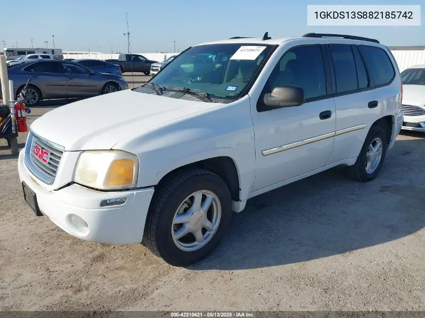 2008 GMC Envoy Sle VIN: 1GKDS13S882185742 Lot: 42210421