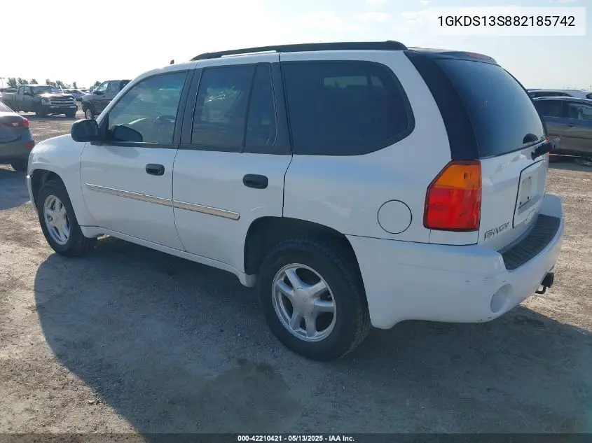 2008 GMC Envoy Sle VIN: 1GKDS13S882185742 Lot: 42210421