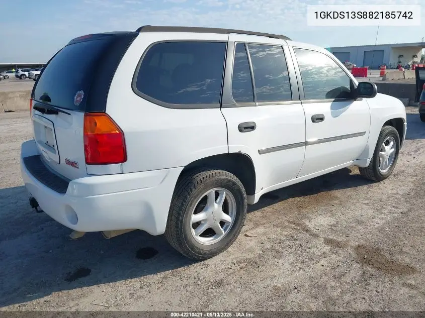 2008 GMC Envoy Sle VIN: 1GKDS13S882185742 Lot: 42210421