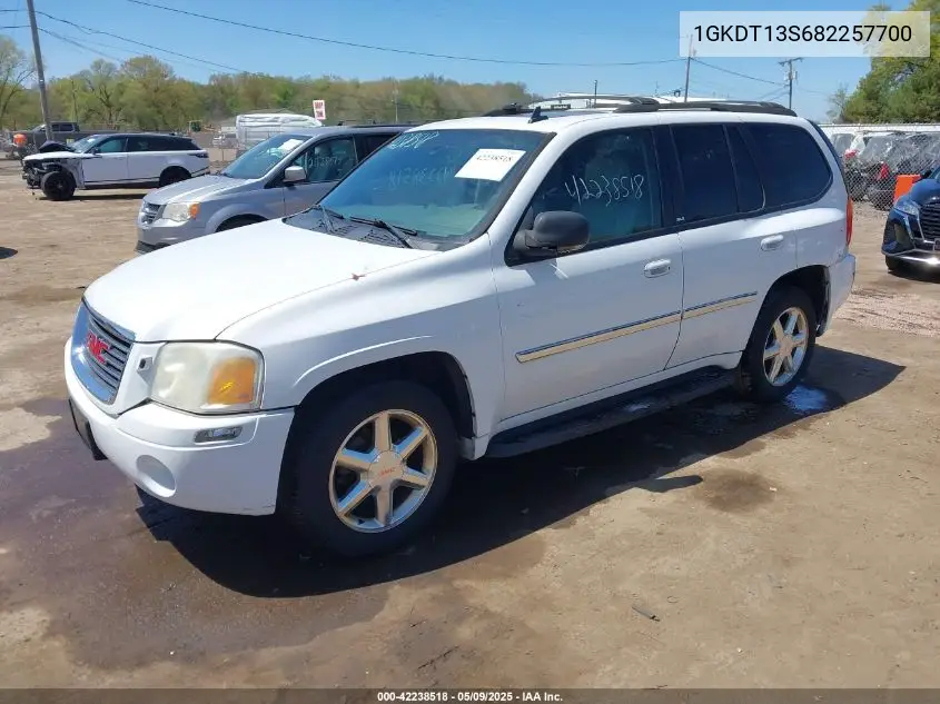 2008 GMC Envoy Slt VIN: 1GKDT13S682257700 Lot: 42238518