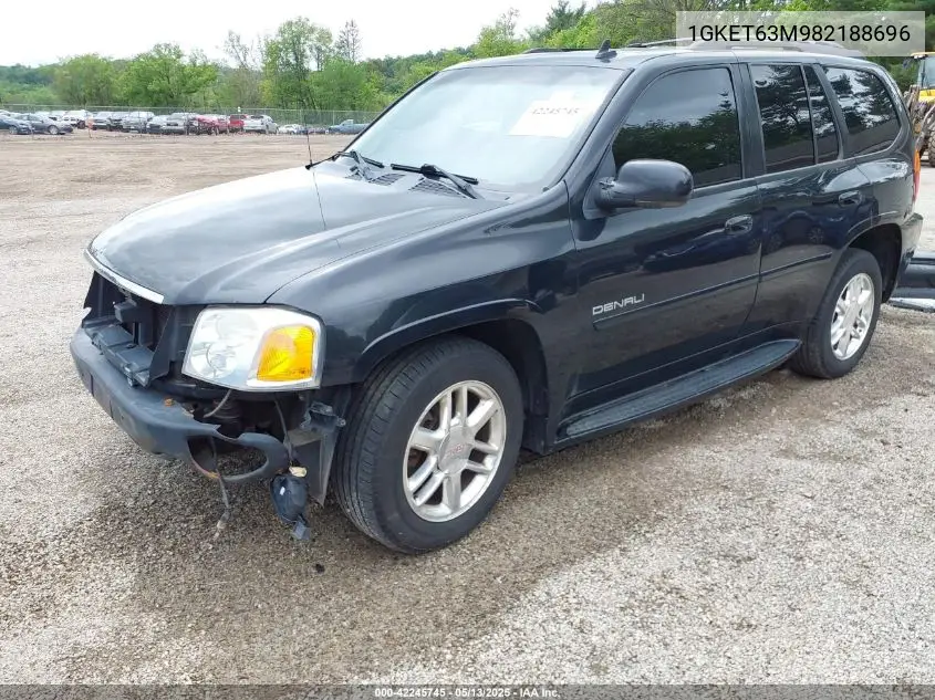 2008 GMC Envoy Denali VIN: 1GKET63M982188696 Lot: 42245745