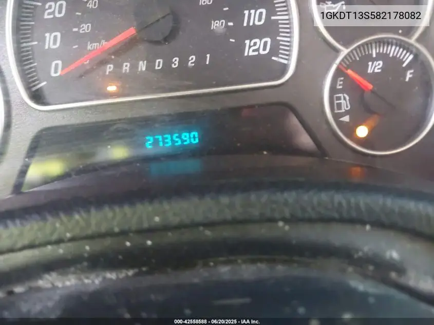 2008 GMC Envoy Sle VIN: 1GKDT13S582178082 Lot: 42558588